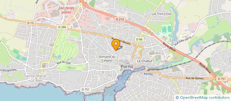 localisation de l'entreprise MONSIEUR PASCAL TOUZEAU à PORNIC