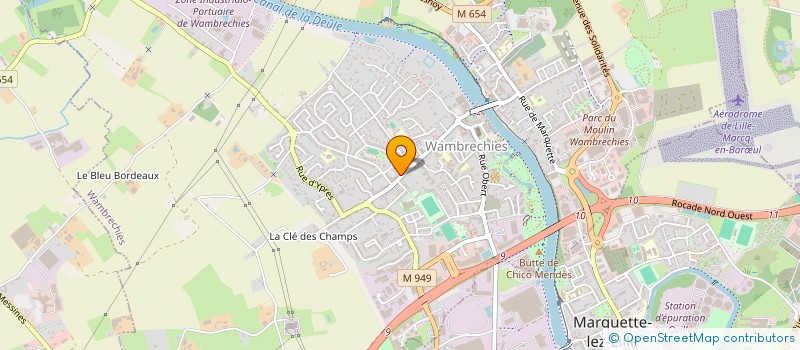 localisation de l'entreprise MONSIEUR PASCAL TRAINEL  WAMBRECHIES