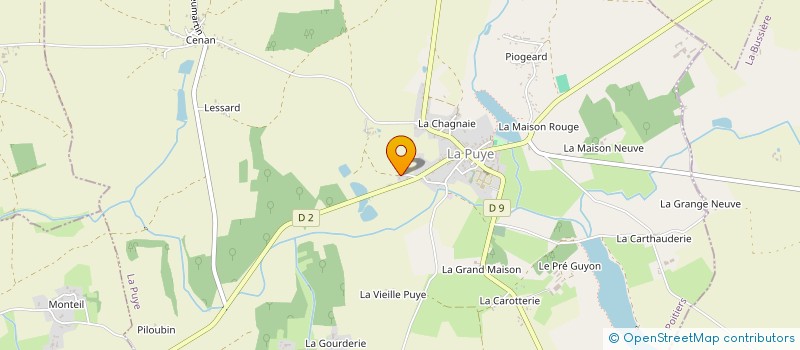 localisation de l'entreprise MONSIEUR PASCAL TRANCHANT à LA PUYE