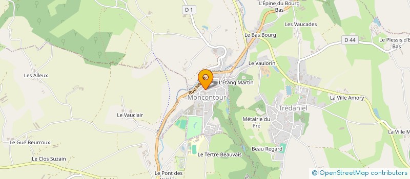localisation de l'entreprise MONSIEUR PASCAL TRAVERS à MONCONTOUR