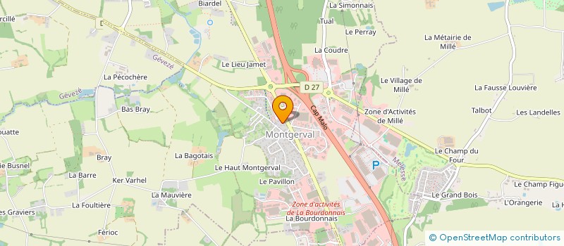 localisation de l'entreprise MONSIEUR PASCAL TREHEN  LA MEZIERE