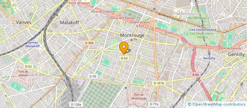 localisation de l'entreprise MONSIEUR PASCAL TREHET  MONTROUGE