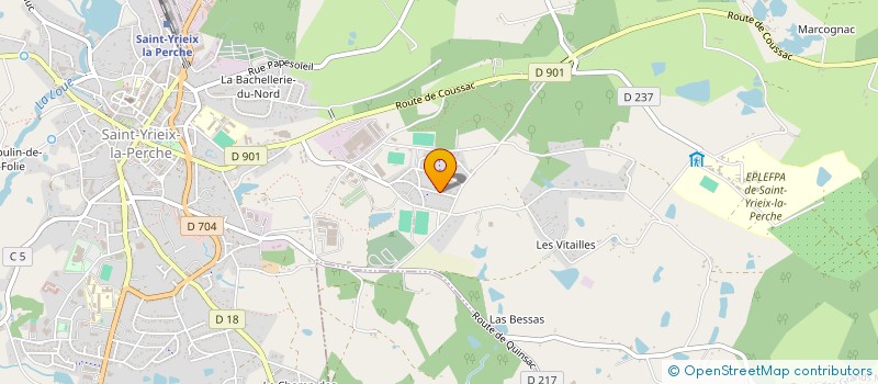 localisation de l'entreprise MONSIEUR PASCAL TRESSON  LADIGNAC-LE-LONG