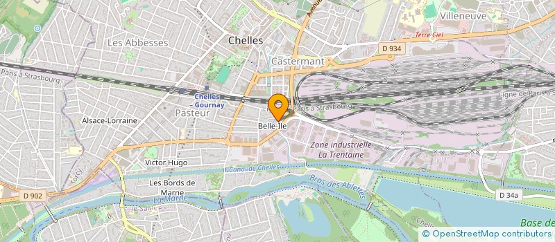 localisation de l'entreprise MONSIEUR PASCAL TRIBO  CHELLES