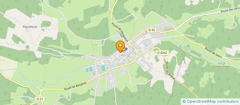 localisation de l'entreprise MONSIEUR PASCAL TRICAUD  VERGT