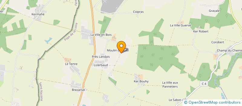 localisation de l'entreprise MONSIEUR PASCAL TRIGODET à HERBIGNAC