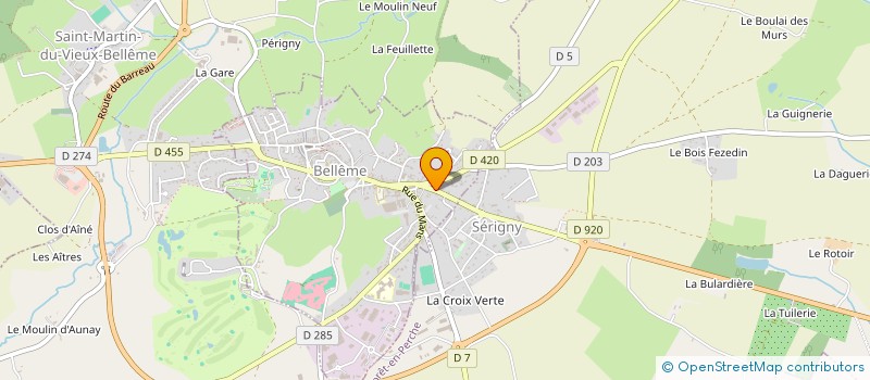 localisation de l'entreprise MONSIEUR PASCAL TRINEL  BELLEME