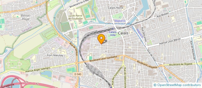 localisation de l'entreprise MONSIEUR PASCAL TRIQUET  CALAIS