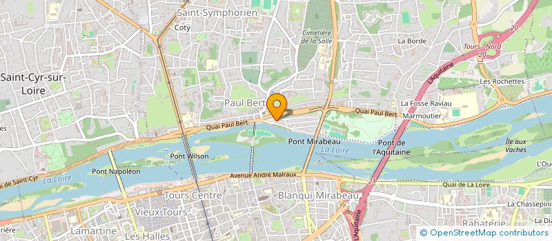 localisation de l'entreprise MONSIEUR PASCAL TROISFONTAINE  TOURS