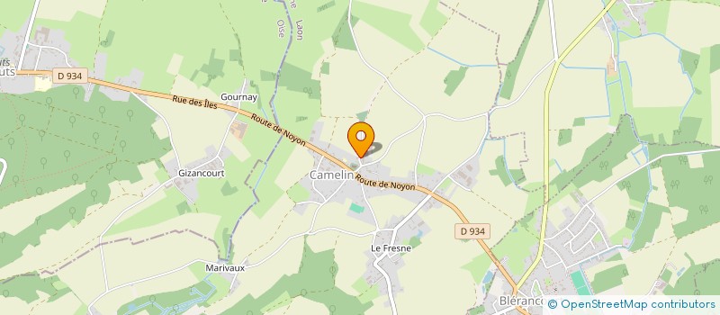 localisation de l'entreprise MONSIEUR PASCAL TROLARD  CAMELIN