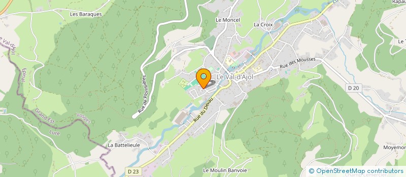 localisation de l'entreprise MONSIEUR PASCAL TURBE  LE VAL-D'AJOL