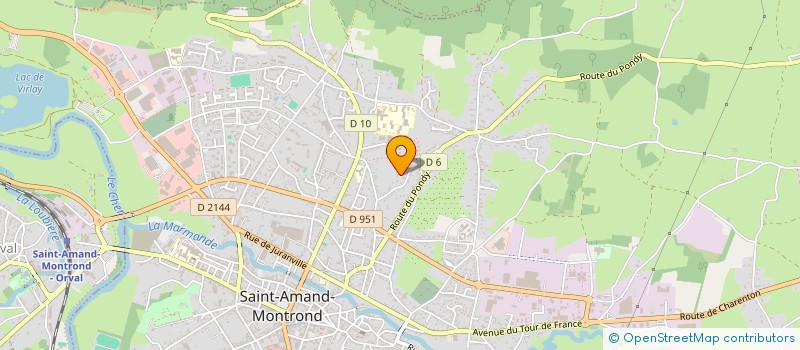 localisation de l'entreprise MONSIEUR PASCAL TUREAU  SAINT-AMAND-MONTROND