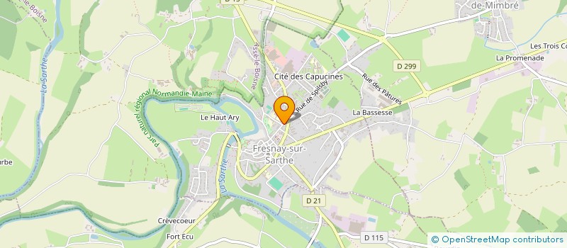 localisation de l'entreprise MONSIEUR PASCAL TURPIN à FRESNAY-SUR-SARTHE