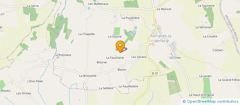 localisation de l'entreprise MONSIEUR PASCAL TURPIN à FERRIERES-LA-VERRERIE