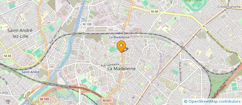 localisation de l'entreprise MONSIEUR PASCAL TYBERGHEIN à LA MADELEINE