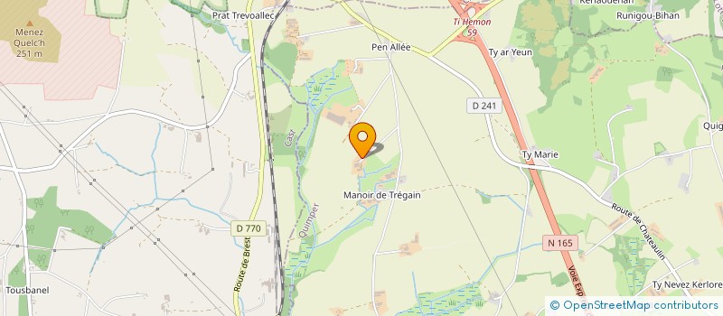 localisation de l'entreprise MONSIEUR PASCAL TYTGAT  BRIEC