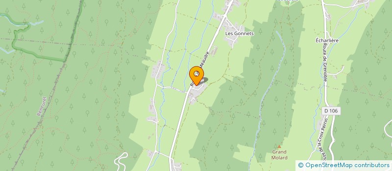 localisation de l'entreprise MONSIEUR PASCAL VACHER  AUTRANS-MEAUDRE EN VERCORS