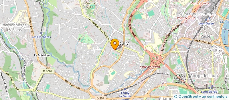 localisation de l'entreprise MONSIEUR PASCAL VAIRA  ECULLY