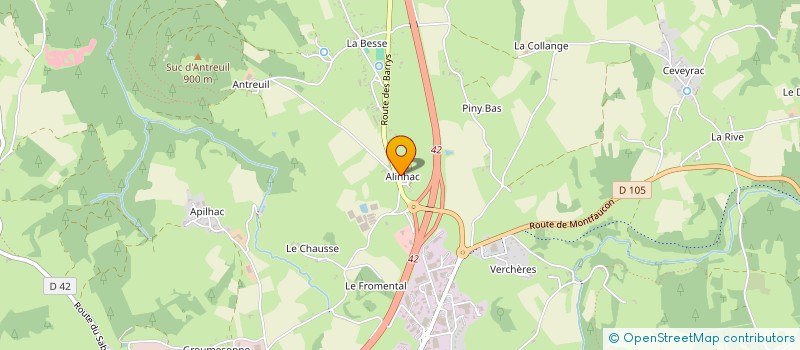 localisation de l'entreprise MONSIEUR PASCAL VALANTIN  YSSINGEAUX