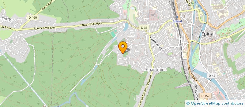 localisation de l'entreprise MONSIEUR PASCAL VALDENAIRE  CHANTRAINE