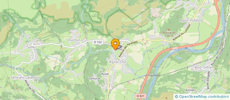 localisation de l'entreprise MONSIEUR PASCAL VALENTIN  AYZAC-OST