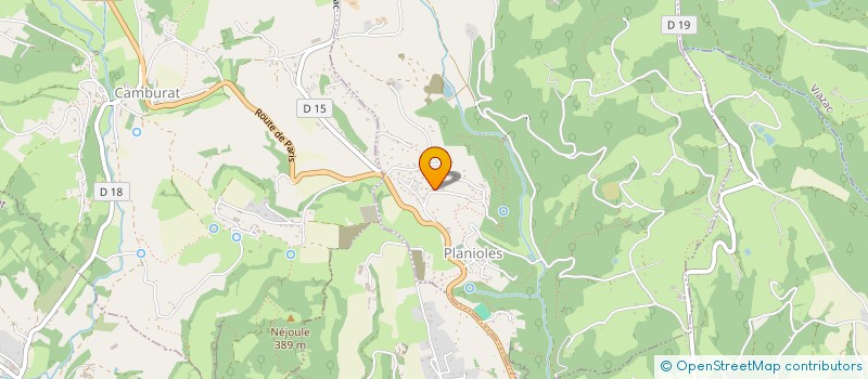 localisation de l'entreprise MONSIEUR PASCAL VALENTINI  PLANIOLES