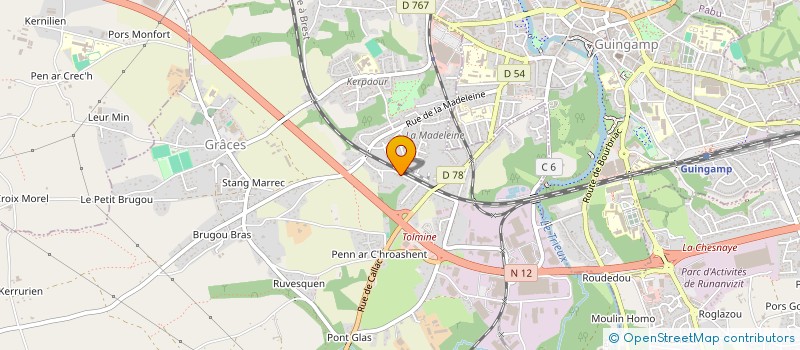 localisation de l'entreprise MONSIEUR PASCAL VALLEE  GRACES