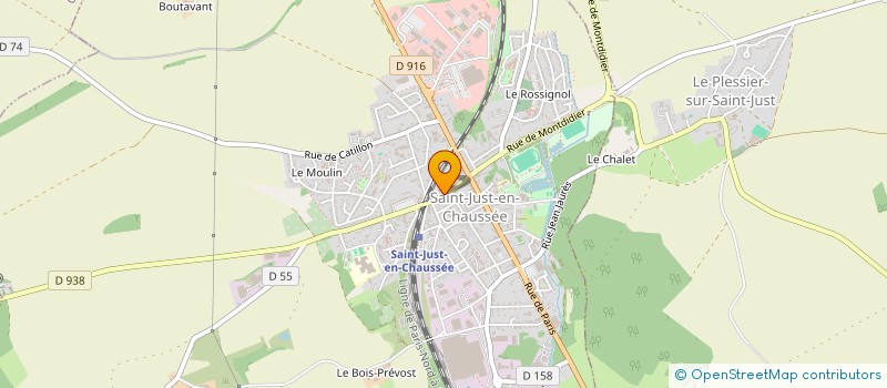 localisation de l'entreprise MONSIEUR PASCAL VALLET à SAINT-JUST-EN-CHAUSSEE
