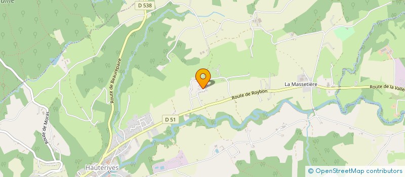 localisation de l'entreprise MONSIEUR PASCAL VALLIER à HAUTERIVES