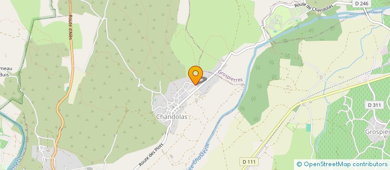 localisation de l'entreprise MONSIEUR PASCAL VANHUYSE  CHANDOLAS