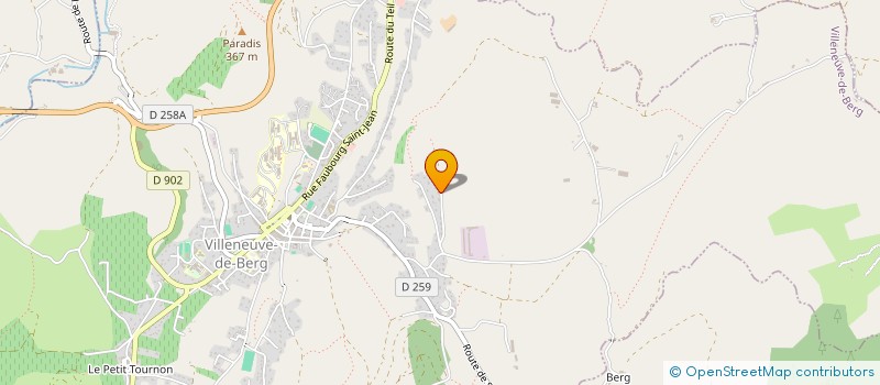 localisation de l'entreprise MONSIEUR PASCAL VANIER  VILLENEUVE-DE-BERG