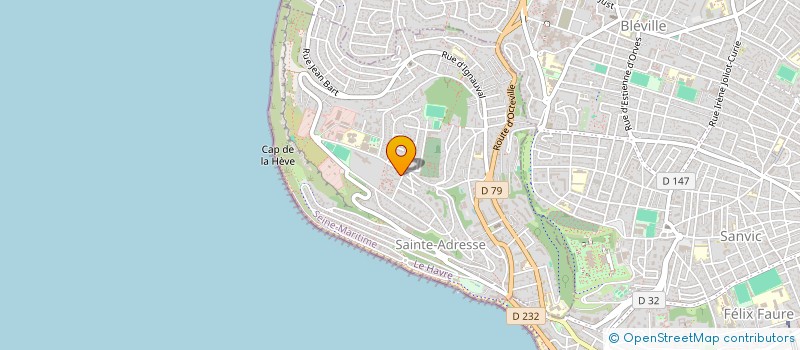 localisation de l'entreprise MONSIEUR PASCAL VANROYE  SAINTE-ADRESSE