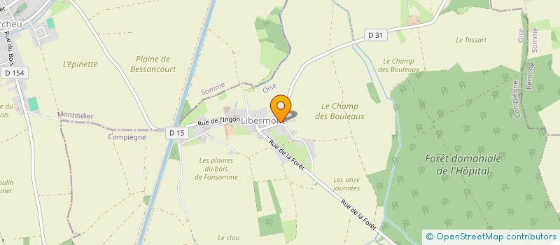 localisation de l'entreprise MONSIEUR PASCAL VASSEUR  LIBERMONT