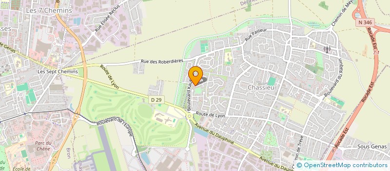 localisation de l'entreprise MONSIEUR PASCAL VASSEUR  CHASSIEU