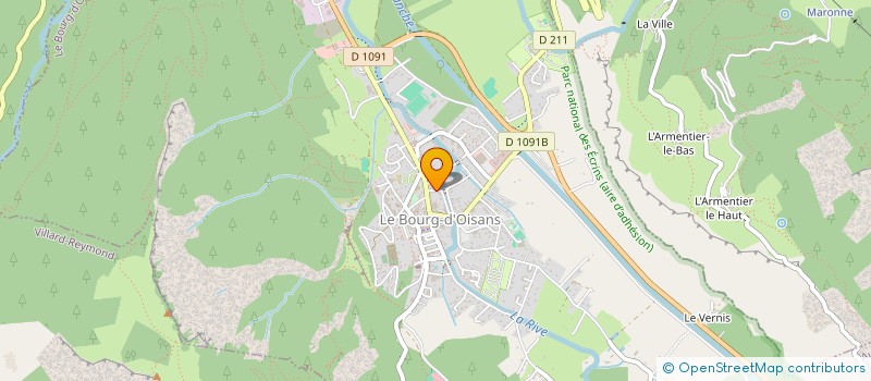 localisation de l'entreprise MONSIEUR PASCAL VEILEX  LES DEUX ALPES