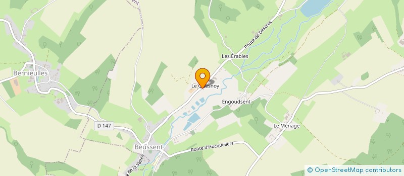 localisation de l'entreprise MONSIEUR PASCAL VENNIN  BEUSSENT