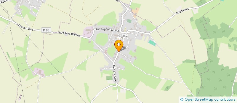 localisation de l'entreprise MONSIEUR PASCAL VERCHAIN  CLARY