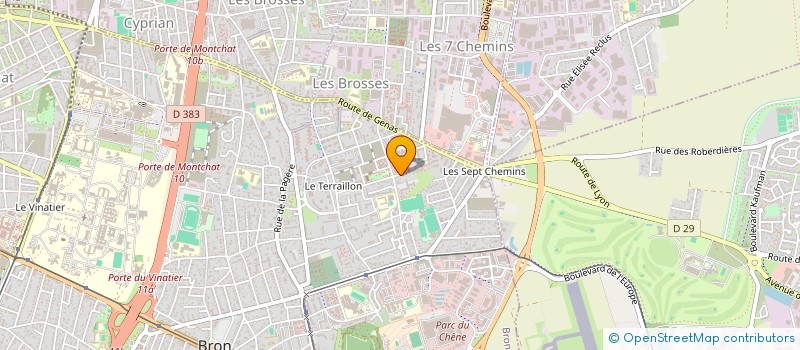 localisation de l'entreprise MONSIEUR PASCAL VERDIER  BRON