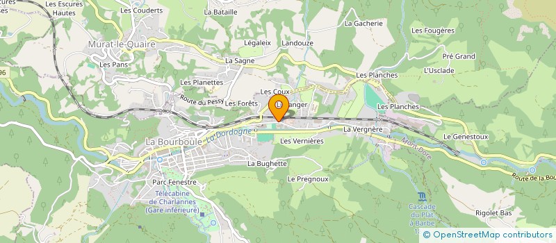 localisation de l'entreprise MONSIEUR PASCAL VERGNOL  LA BOURBOULE