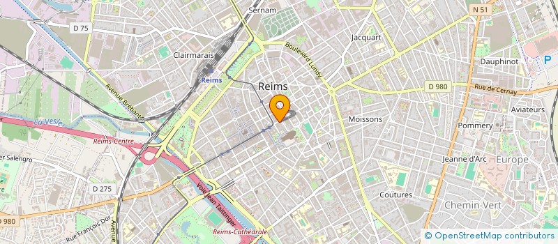 localisation de l'entreprise MONSIEUR PASCAL VERNANT  REIMS