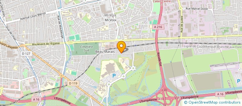 localisation de l'entreprise MONSIEUR PASCAL VEYER  CALAIS