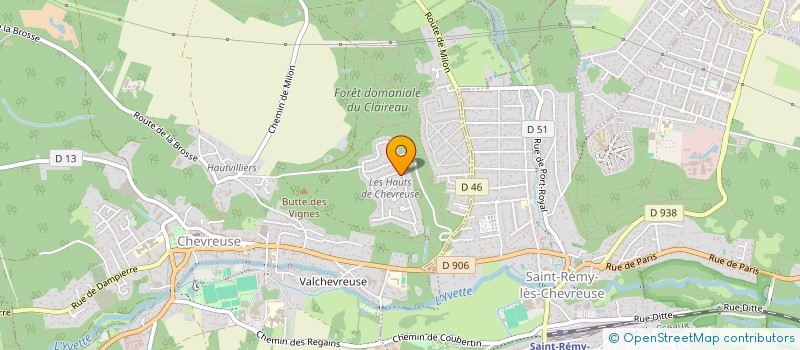 localisation de l'entreprise MONSIEUR PASCAL VEYSSIERE  CHEVREUSE