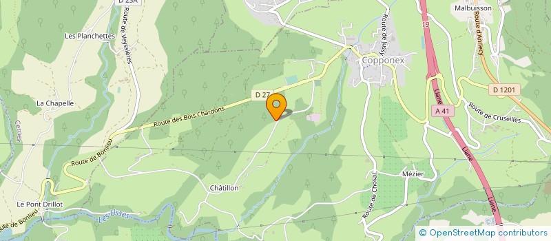 localisation de l'entreprise MONSIEUR PASCAL VIANNAIS  COPPONEX