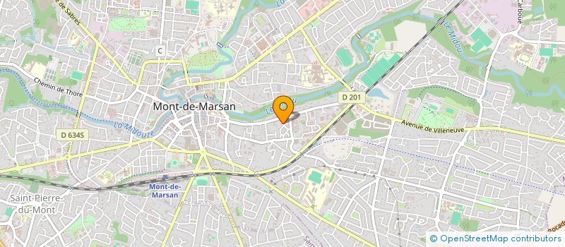 localisation de l'entreprise MONSIEUR PASCAL VIARD  MONT-DE-MARSAN