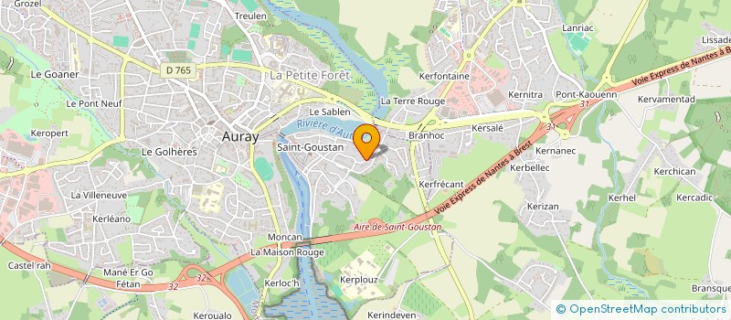 localisation de l'entreprise MONSIEUR PASCAL VIDAL à AURAY