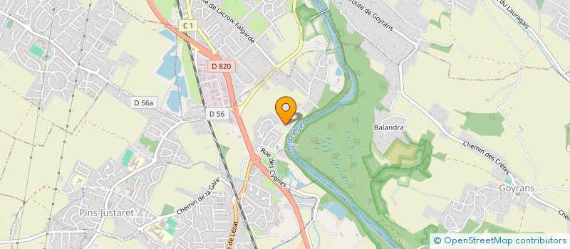 localisation de l'entreprise MONSIEUR PASCAL VIEUX  PINS-JUSTARET