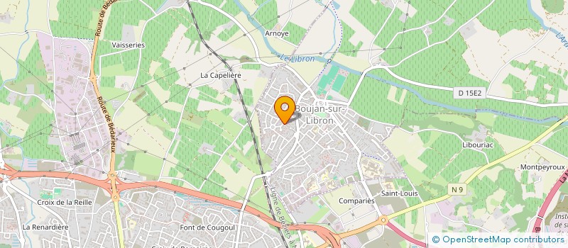 localisation de l'entreprise MONSIEUR PASCAL VINCENT  BOUJAN-SUR-LIBRON