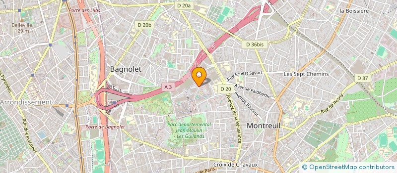 localisation de l'entreprise MONSIEUR PASCAL VINCENT à MONTREUIL