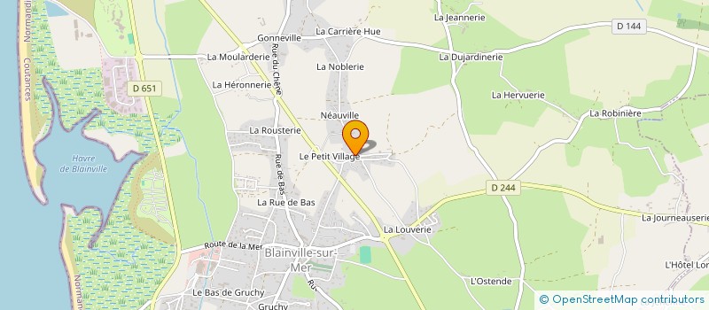 localisation de l'entreprise MONSIEUR PASCAL VINCENT à BLAINVILLE-SUR-MER