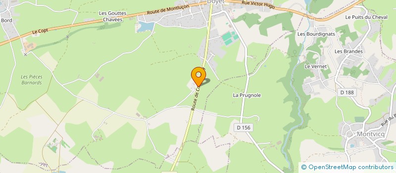 localisation de l'entreprise MONSIEUR PASCAL VINCENT  DOYET